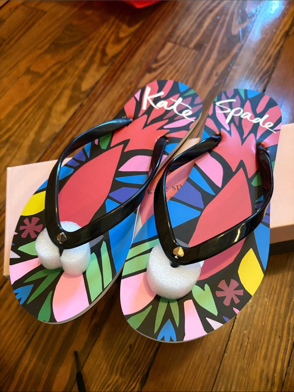 Kate Spade Multi Colored Flip Flops